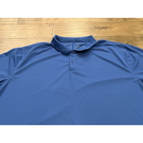 Nike Mens Blue 1/4 Button Polo Dri-Fit Collared Golf Lightweight Shirt Size XXL - Picture 4 of 9
